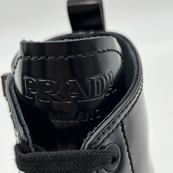 Prada Chocolate Combat Boot - Picture 8 of 11